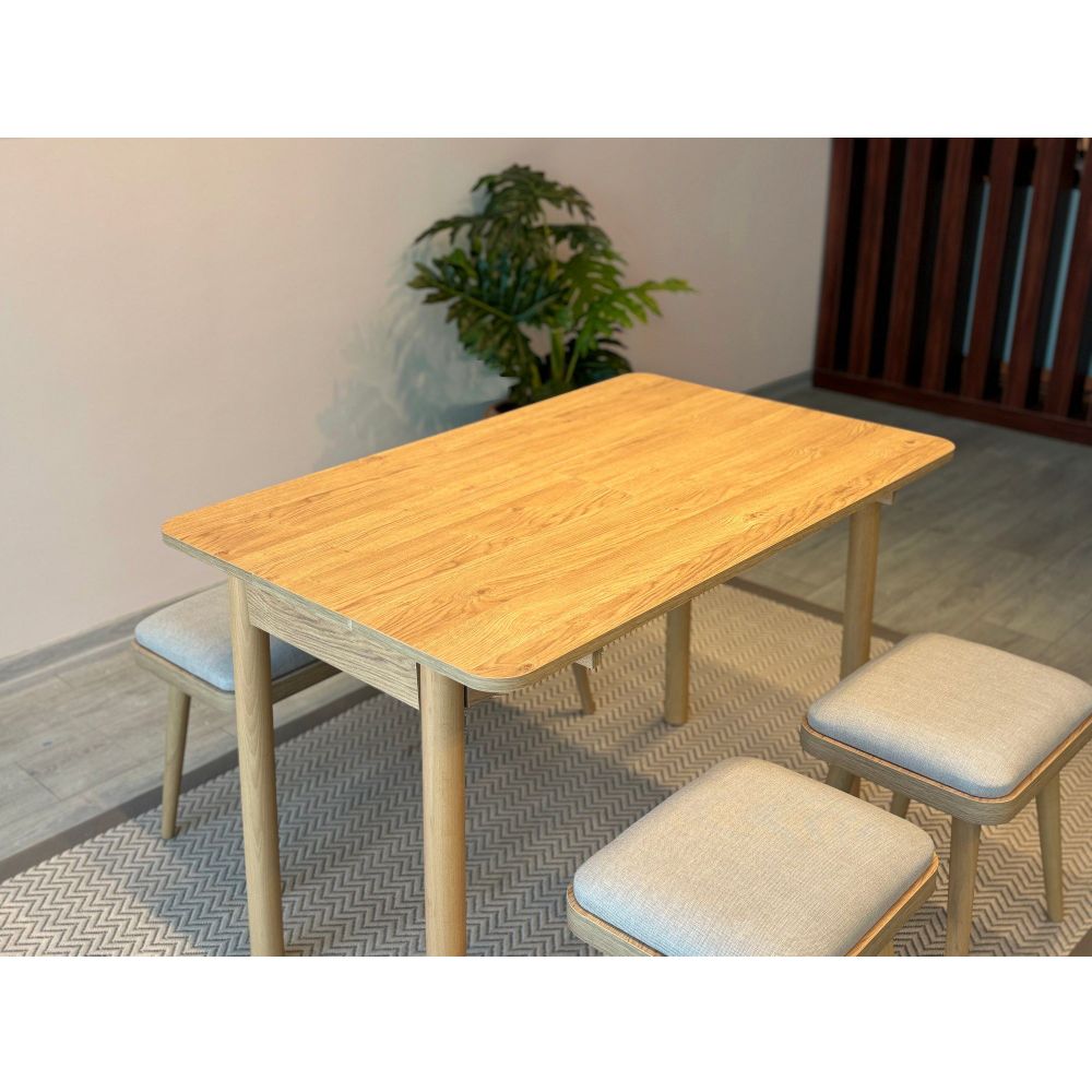 Vina Mini 05 1005 - Ekstenzibilni Sto i Set Stolica od Hrasta (5 Komada) slika 6