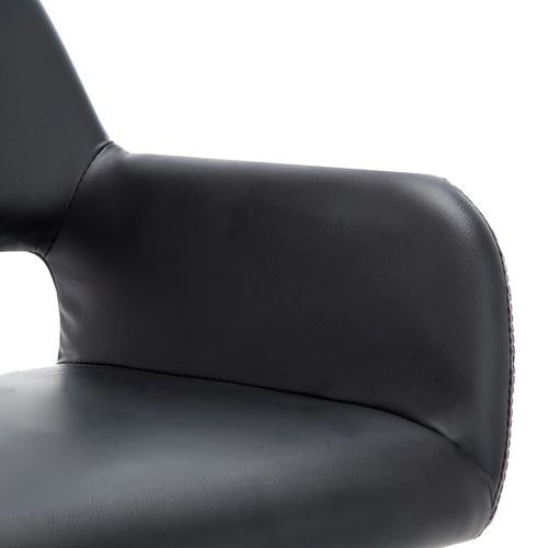 Blagovaonske stolice od umjetne kože 6 kom crne slika 42