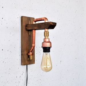 Lacop012 Wooden
Rose Gold Wall Lamp