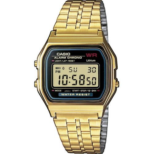 Casio kvarčni ručni sat A159WGEA-1EF (D x Š x V) 36.8 x 32.2 x 8.2 mm zlatna Materijal kućišta=smola Materijal (narukvica)=nehrđajući čelik slika 1