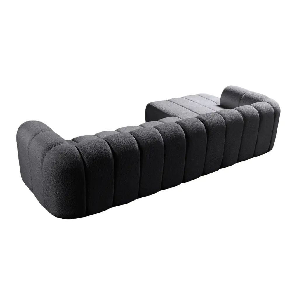 Ugaona Sofa N-Line lijevi - tamno siva slika 6