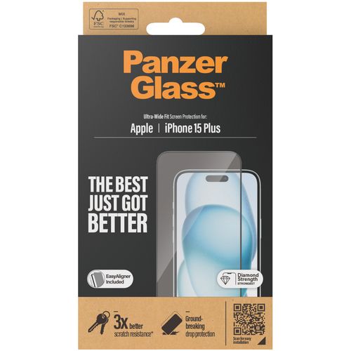 Panzerglass zaštitno staklo za iPhone 15 Plus ultra wide fit slika 4