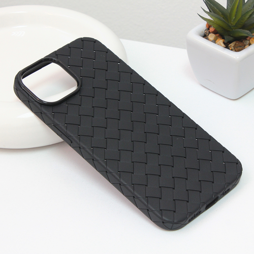 Maska Weave case za iPhone 14 6.1 crna slika 1