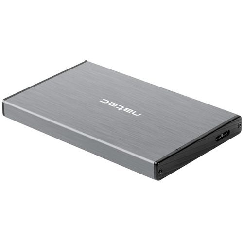 Natec NKZ-1281 RHINO GO, HDD/SSD External Enclosure 2.5",  SATA III, USB3.0, Aluminium, Grey slika 1
