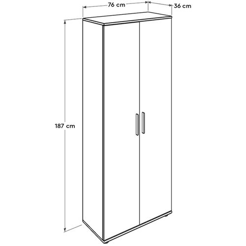 SHC-529-BB-2 White Shoe Cabinet slika 13