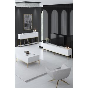 Lord - White, Gold White
Gold Living Room Furniture Set