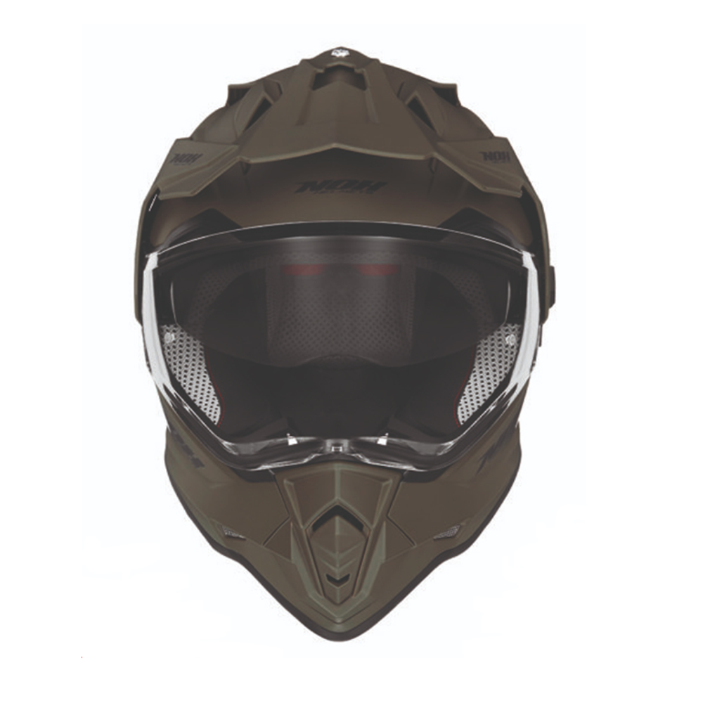Zatvorena - full face off road kaciga za motor L vel. NOX Trail 632A N312 - Mat kaki zelena slika 1