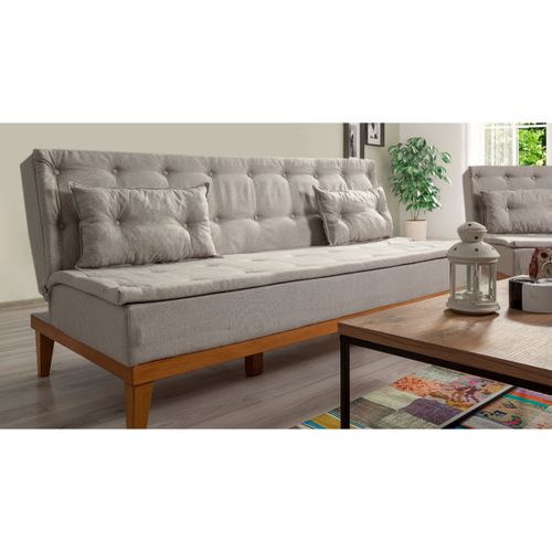 Fuoco-TKM05-1005 Krem Sofa na Razvlačenje slika 3