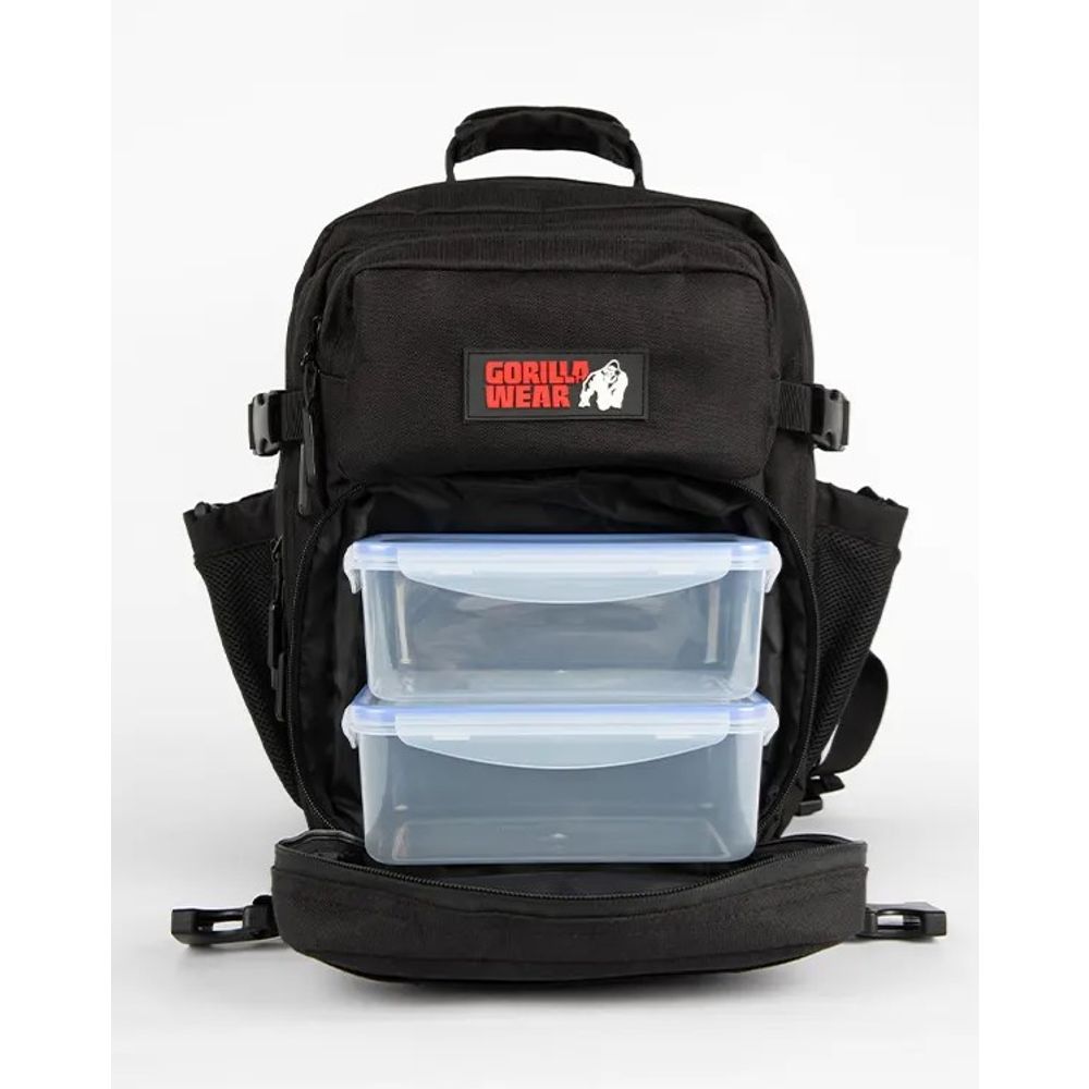 Gorilla Wear CLYDE Meal Prep Ruksak za hranu, Crni slika 2