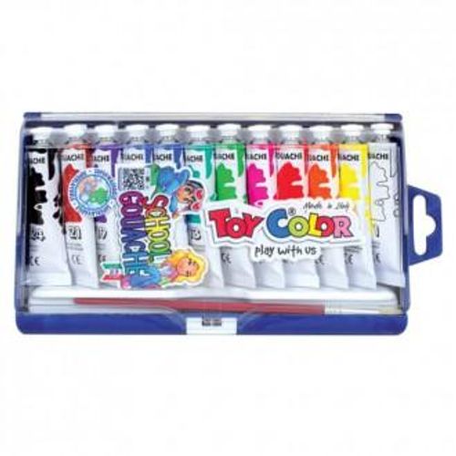 Boja tempera Toy color 12/1 + kist art. 728 slika 1