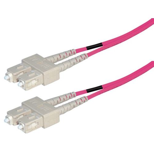 Transmedia Fibre optic MM OM4 Duplex Patch cable SC-SC 1m slika 1