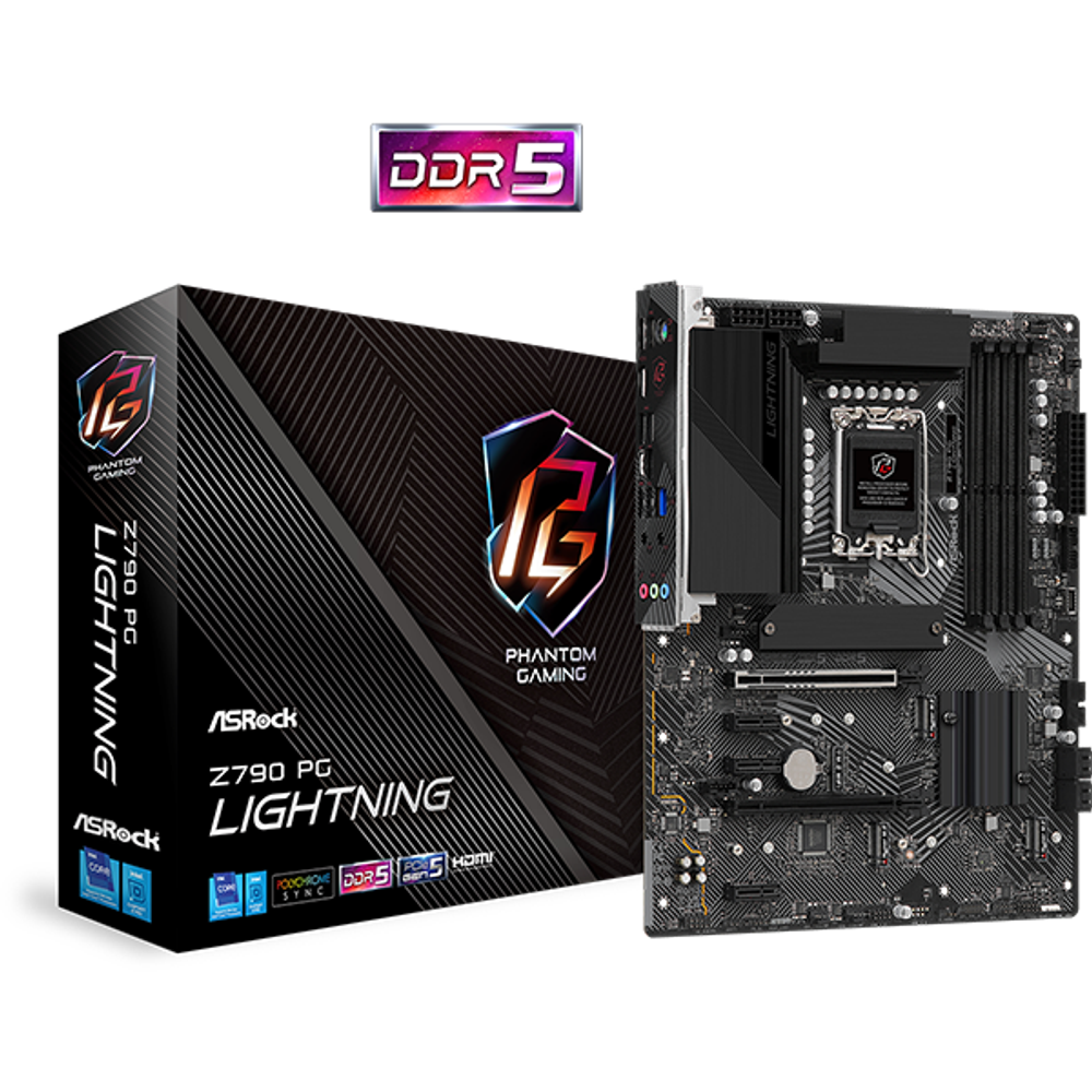 ASROCK MB Z790 PG LIGHTNINGINTEL Z790; LGA1700; 4xDDR54xM.2; 4xSATA; RAID; HDMI; ATX slika 1