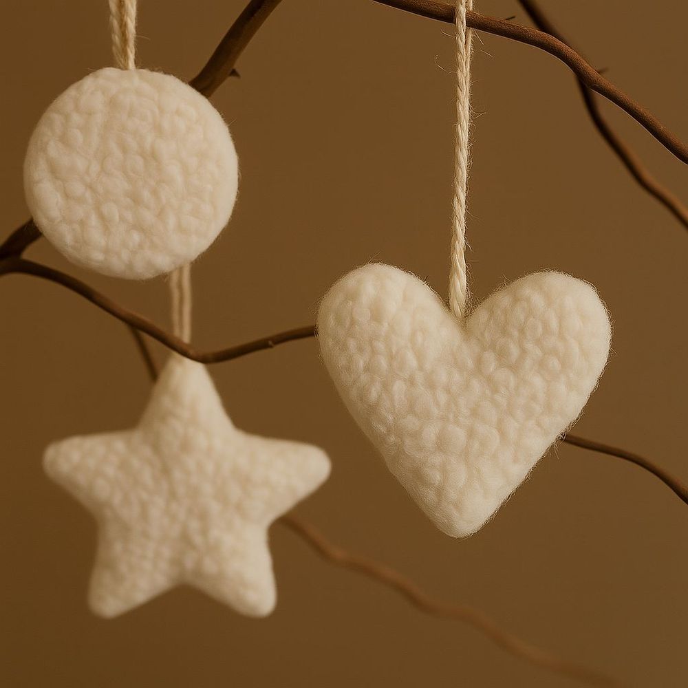 Christmas ornament 3 Lu Set, colour: white slika 4