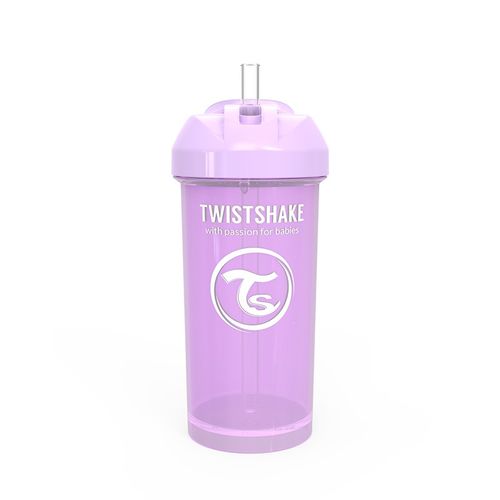 Twistshake bočica sa slamkom 360ml 6+m Pastel Purple slika 1