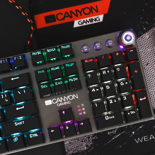 Canyon Nightfall GAMING KEYBOARD GK-7 tastatura, mehanička CND-SKB7-US slika 4