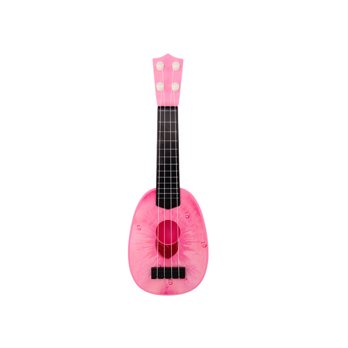 Ukulele za djecu - Mini gitara s 4 žice - Ružičasta boja slika 2