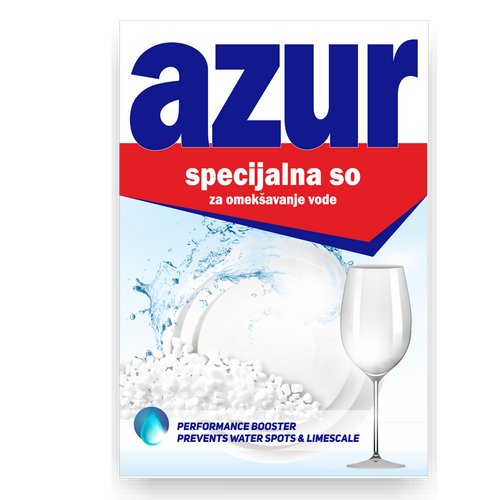 AZUR salt so za omekšavanje vode kod mašinskog pranja posuđa kutija 1.5 kg slika 1