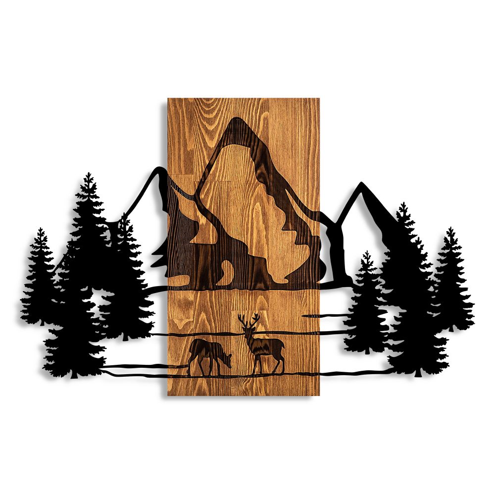 Dekorativni Zidni Ukras Natural Habitat Walnut Black slika 5