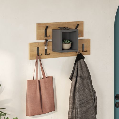 Lumina Hanger - Oak, Anthracite AnthraciteOak Coat Hanger slika 3