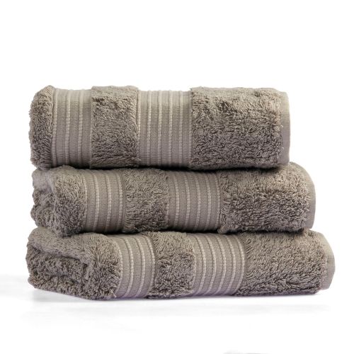 L'essential Maison London - Grey Grey Towel Set (3 Pieces) slika 1