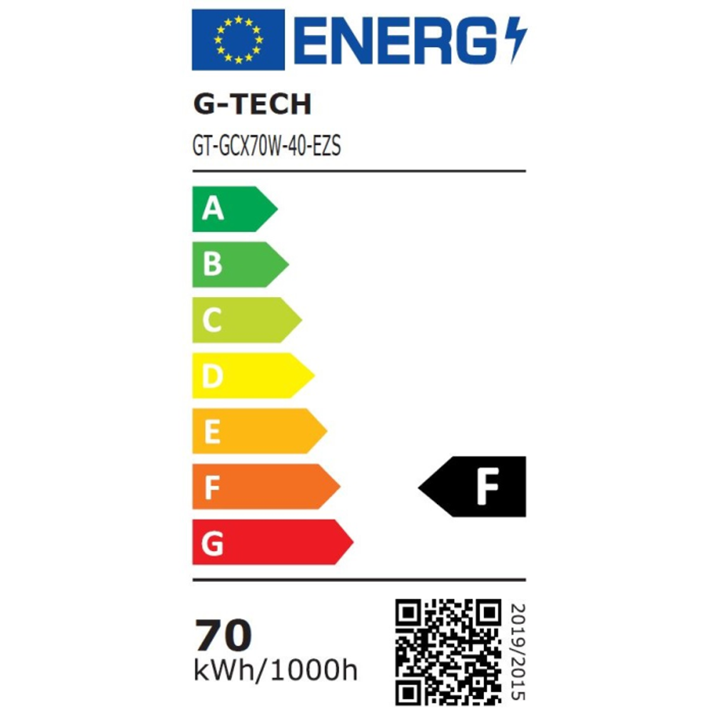 GTV reflektor G-TECH LED 70 W 5600 lm 4000K IP65 120° crni slika 2