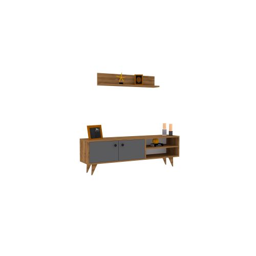 Woody Fashion TV jedinica, Erho - Walnut, Anthracite slika 2