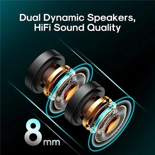 JoyRoom - Bluetooth slušalice (JR-DY01) - sportske magnetne- Hi-Fi zvuk- Bluetooth 5.0- dinamički zvučnici - crne slika 2