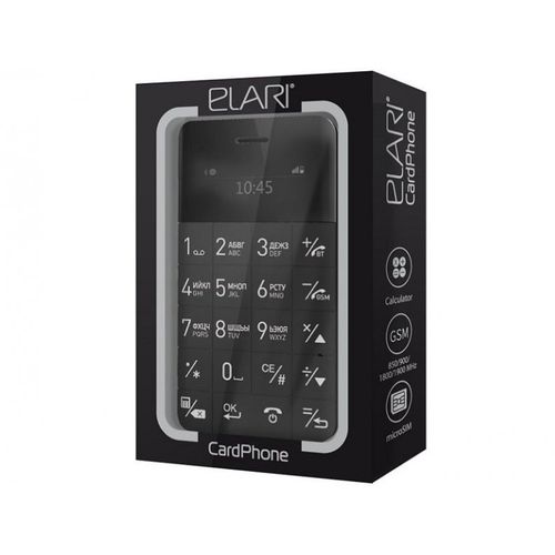 Elari CardPhone mobilni telefon, crni slika 5