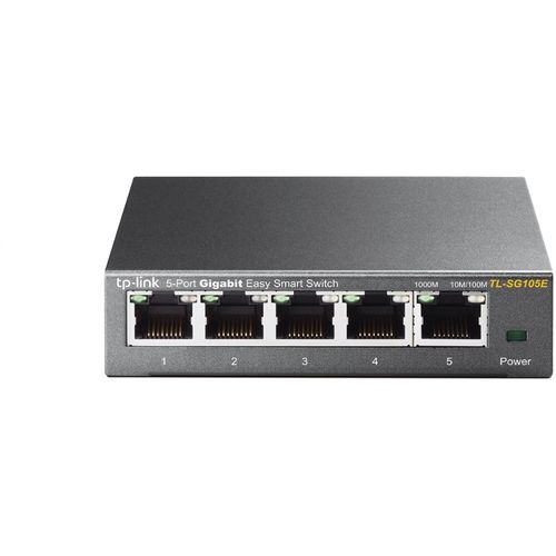 Switch TP-LINK TL-SG105E Gigabit 5x RJ45 10 100 1000Mbps eSmart Desktop metalno kuciste slika 1