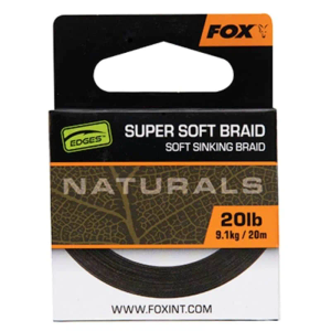 Fox Naturals Soft Braid Hooklength 20m 20lb (CAC826)