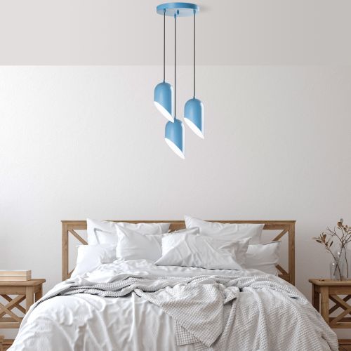 Kesik - 6176 - 3 - Light Blue Light Blue Chandelier slika 2