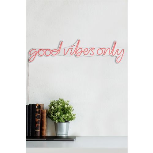 Wallity Zidna dekoracije svijetleća VIBES roza, Good Vibes Only - Pink slika 4