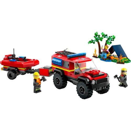 Lego 60412 4x4 Vatrogasno Vozilo s Čamcem za Spašavanje slika 8