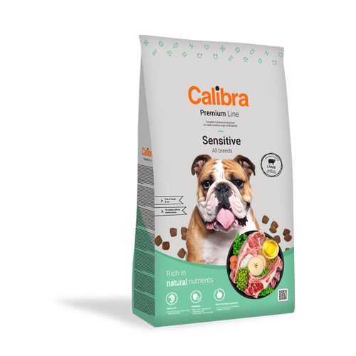 Calibra Dog Premium Line Sensitive, potpuna suha hrana za odrasle pse svih pasmina; prikladna za osjetljive pse, 12 kg slika 1