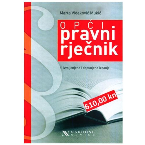 Opći pravni rječnik II. izmijenjeno i dopunjeno izdanje slika 1