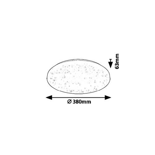 Rabalux Rob plafonjera LED 32W, bela slika 4
