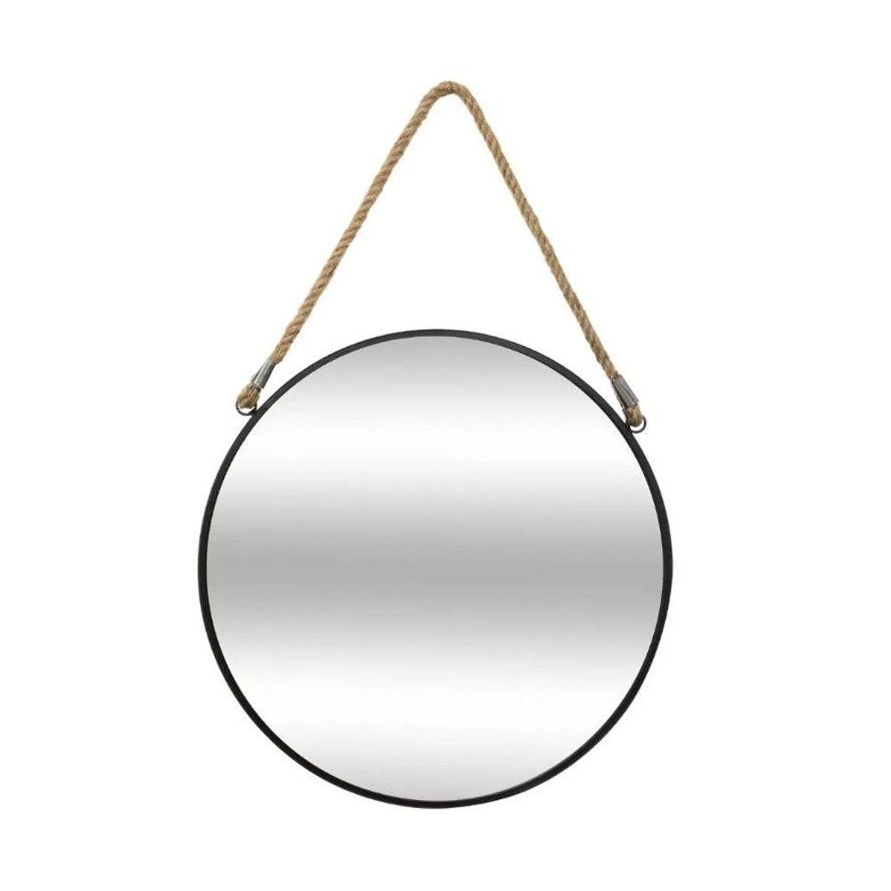 ATMOSPHERA ogledalo EDEN - crno - ∅ 38 cm slika 1