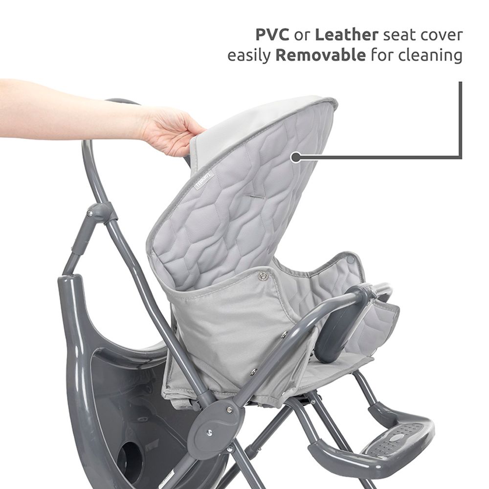 Lorelli Hranilica za bebe Bonbon, Grey Leather slika 10