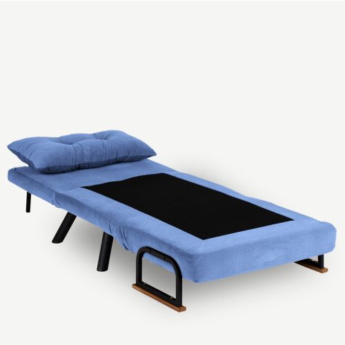 Atelier Del Sofa Fotelja na razvlačenje, Plava, Sando Single - Blue slika 4