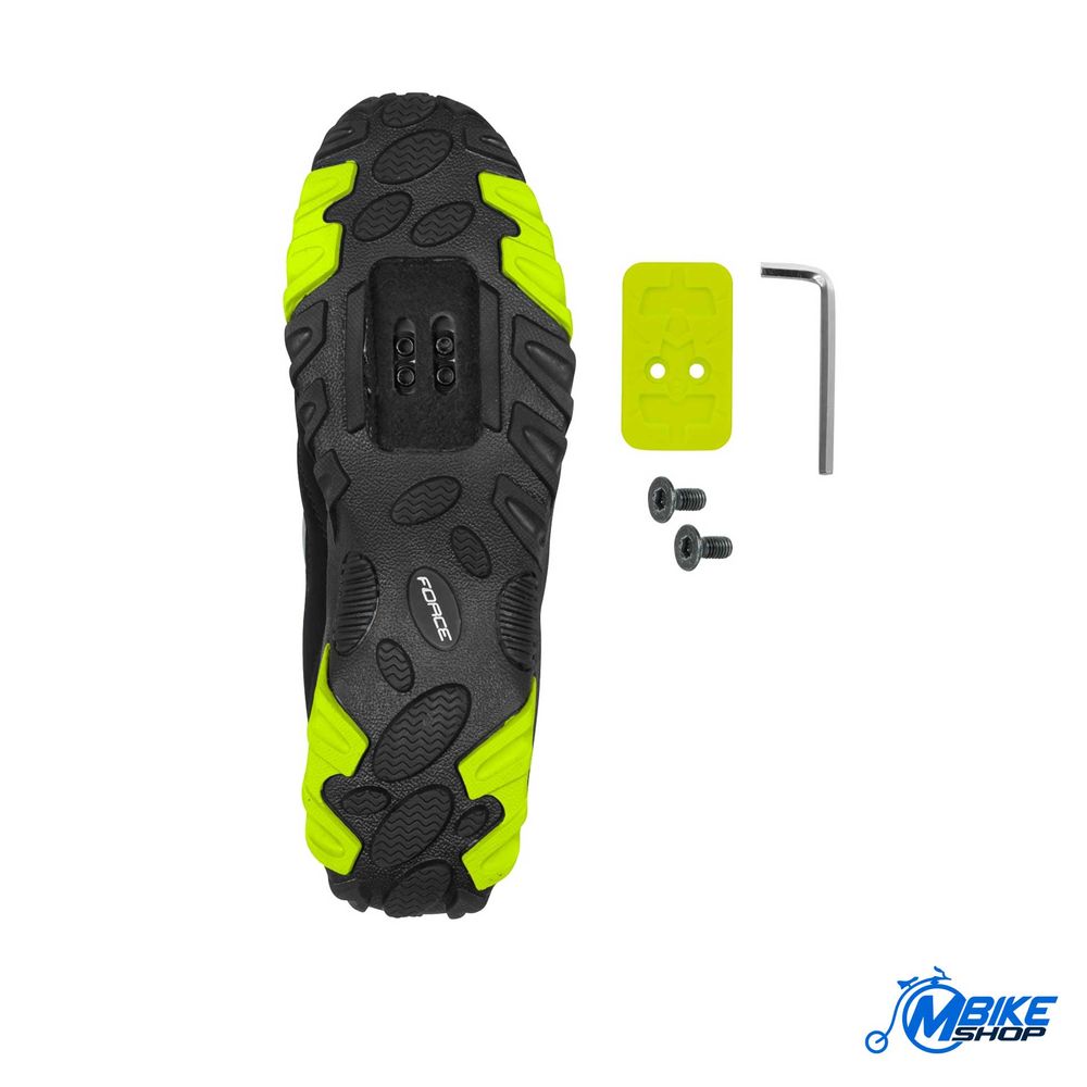 Force Cipele za biciklizam MTB Tourist Black/Fluo II 40 slika 3