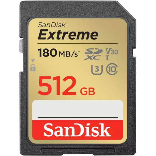 SanDisk SDXC 512GB Extreme, 180MB/s UHS-I Class10 U3 V30 slika 1