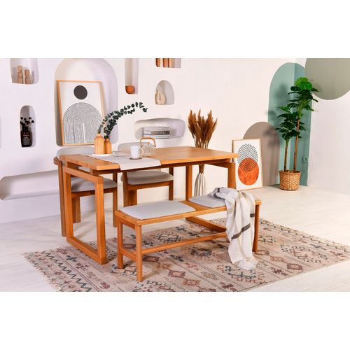 Woody Fashion Set stola i stolica (4 komada), Cheri 2S-1B slika 2