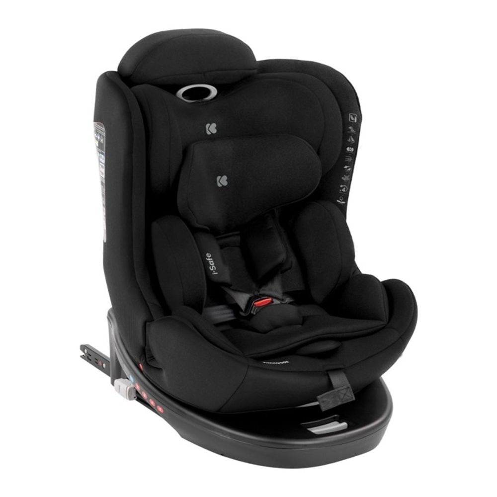Kikka Boo Rotirajuća auto-sjedalica i-Safe i-Size 0-36kg (40-150cm) Isofix, Black slika 1