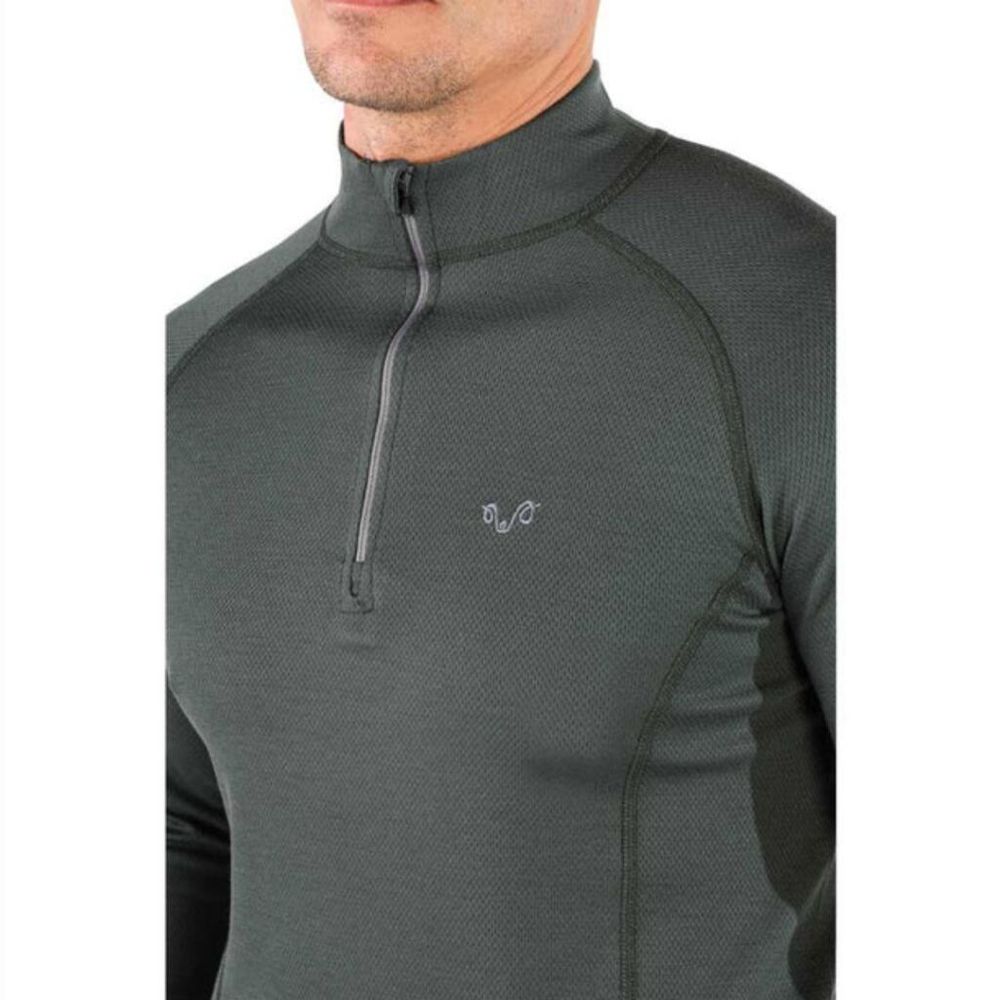 Woolona Muška majica dugih rukava HALLDOR zip slika 3