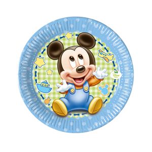 84345 Papirni tanjir Mickey Baby 20cm, 8kom