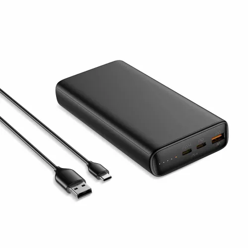 VEGER powerbank 20.000 mAh PD QC3.0 5A 100W T100 (W2032C-100) crna slika 1