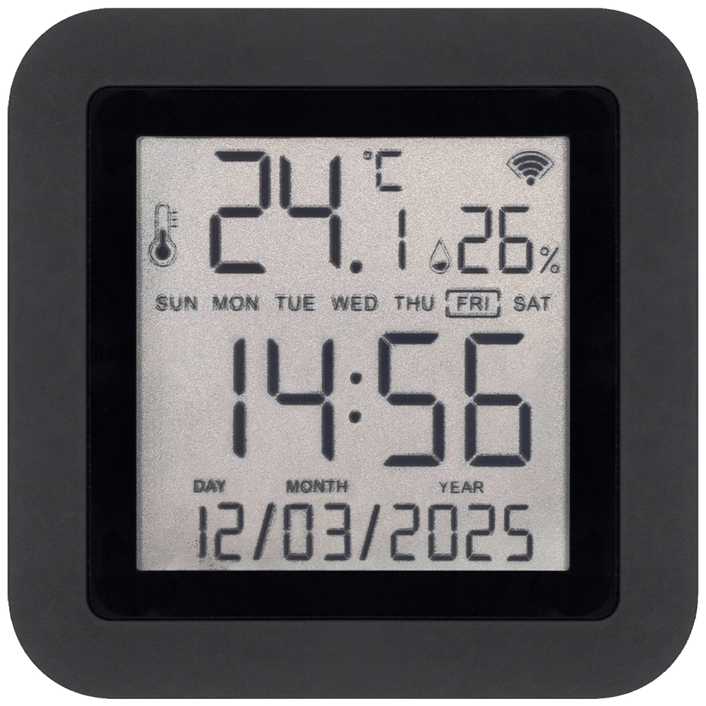 home Daljinski upravljač, mjerač temperature i vlage, sat, LCD - HSTHR slika 2