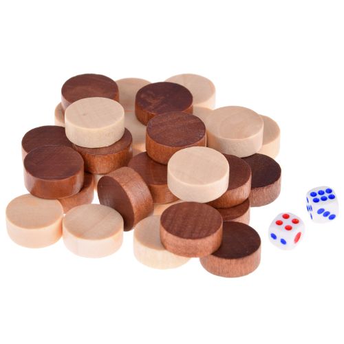 SET 3u1 drvena igra - šah, dame, backgammon, dvosmjerna ploča slika 8