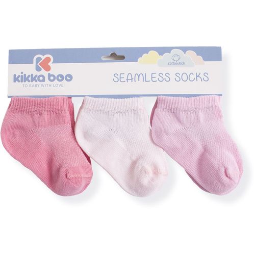 Kikka Boo čarape 6-12 mj. Solid Pink slika 1