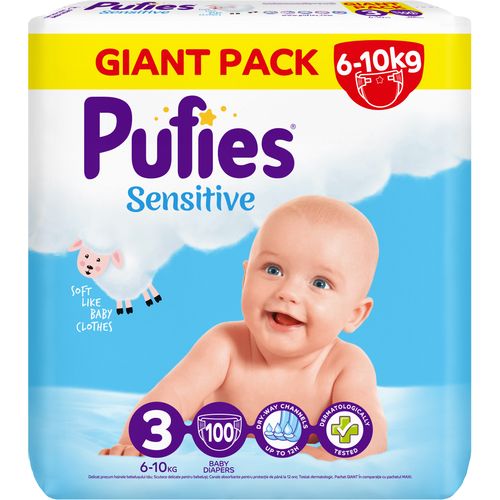 Pufies pelene Giant pack sensitive  slika 1